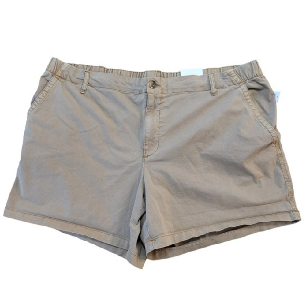 Old Navy Womens Tan Cargo Shorts Elastic Waist Size XXL 2X
